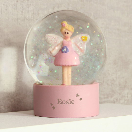 Personalised Snow Globe Fairy, Glitter Globe, Gift For Girls, Birthday Gift, Christening Personalized Kids Gifts