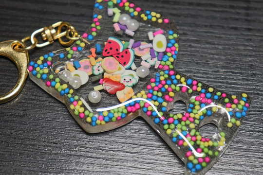 Clear Resin Keychain