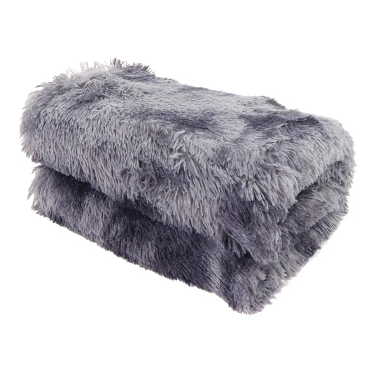 Shaggy Area Rug Fluffy Floor Carpet Hand-Made Tie-Dye Decor 200X300Cm Dark Grey