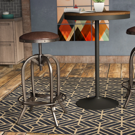 Waller Height Adjustable Swivel Bar Stool