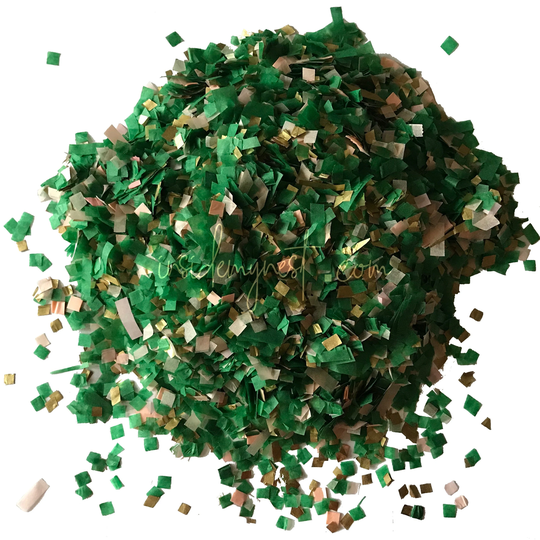 Emerald Green Peach Gold Biodegradable Confetti Throwing Bulk Wholesale Wedding Party Decorations Decor Art Craft Embellishments