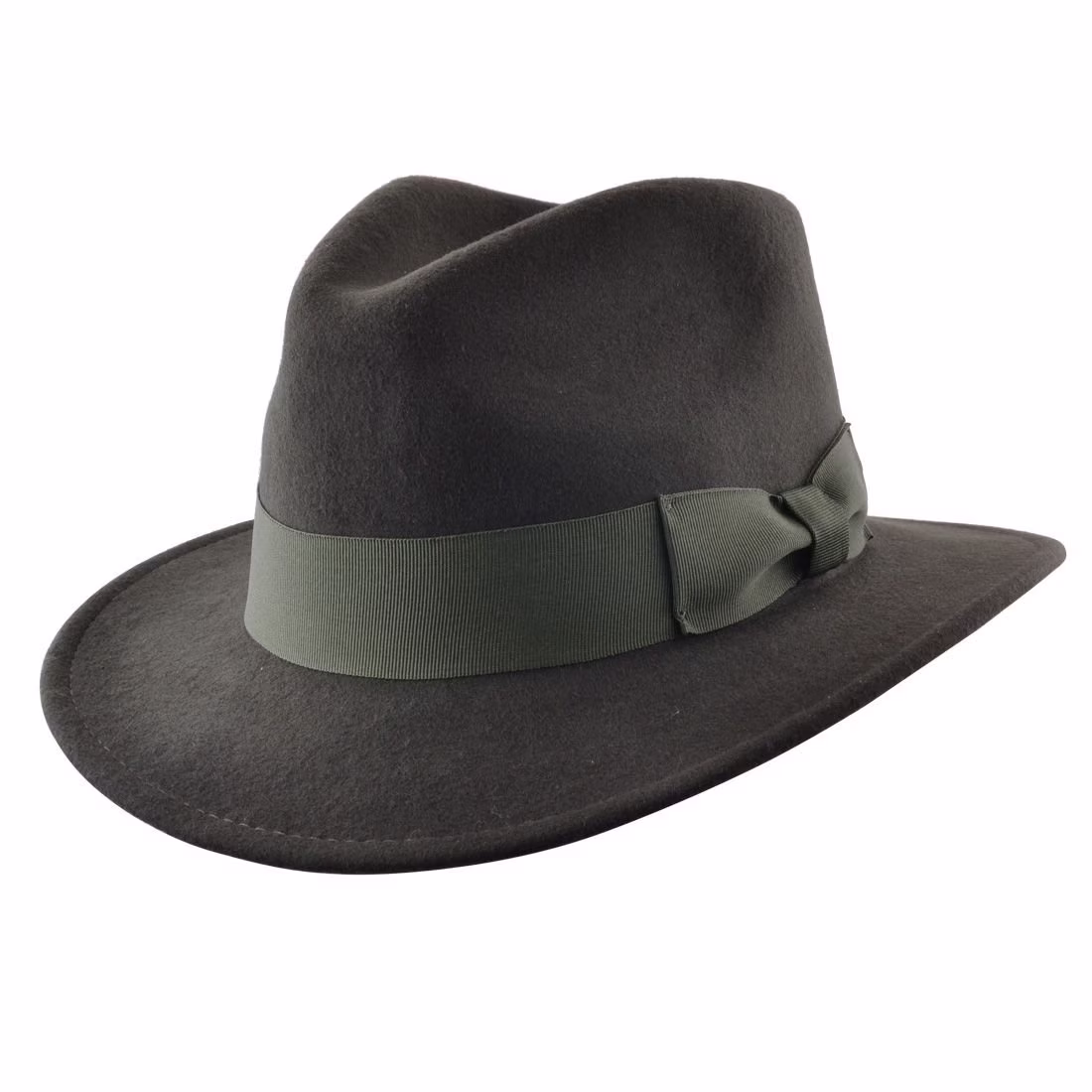 Classic Mens Fedora Hat | Authentic 1940S Look Black Pure Wool