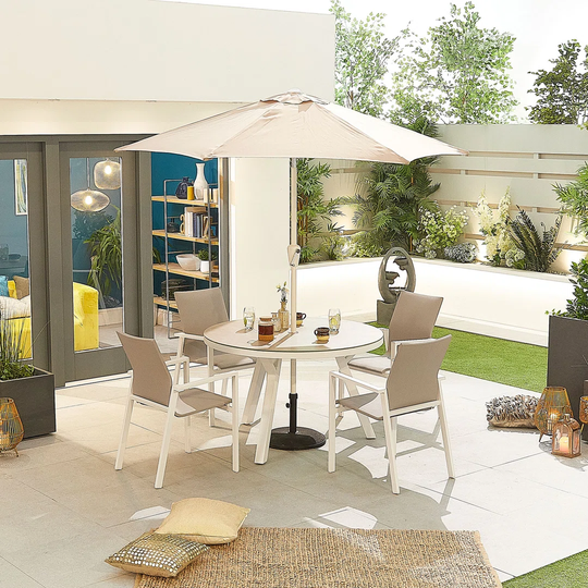 Ethbun 4 Seater Dining Set with Cushions