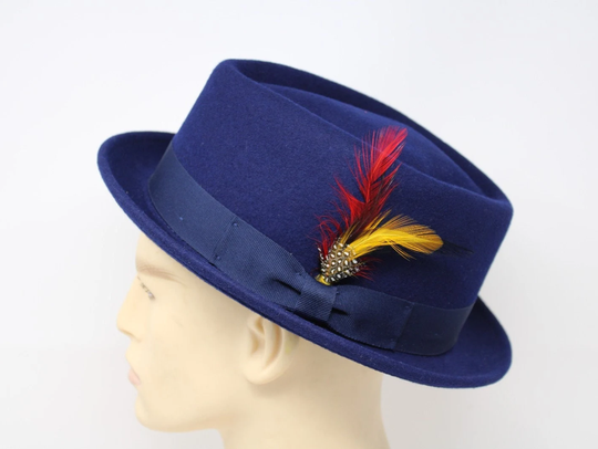 Pork Pie Hat Crushable Diamond Crown Pork Pie 100% Wool Fedora Unisex Vintagetrilby Short Brim Heisenberg Pie Hat