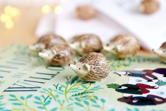 Handmade Ceramic Hedgehog Fridge Magnet Gift For The Home - Quirky Nature Inspired Decor Gifts By Katy Pillinger Designs, UK