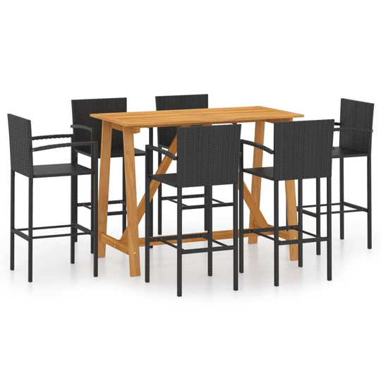 Kristn Rectangular 6 - Person 140Cm Long Bistro Set