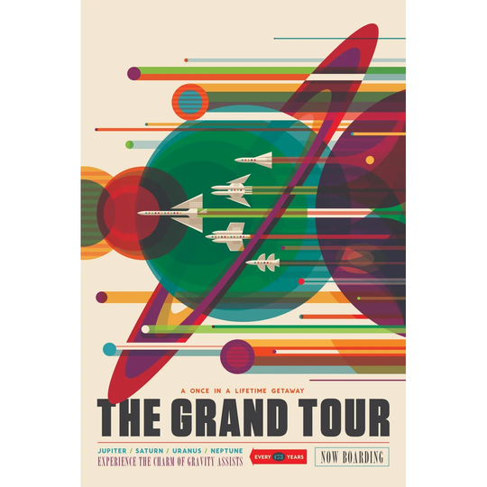 The Grand Tour - Floater Frame Art Print on Canvas