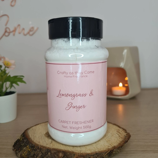 Lemongrass & Ginger Carpet Freshener Vegan Friendly Laundry Dupe Luxury Shaker Shake N Vac Deodorizer Floor Fragrance