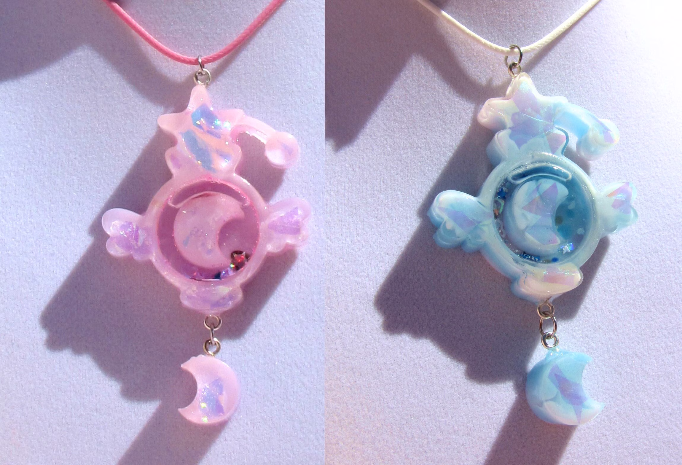 Potion Bottle Shaker Charm Necklace