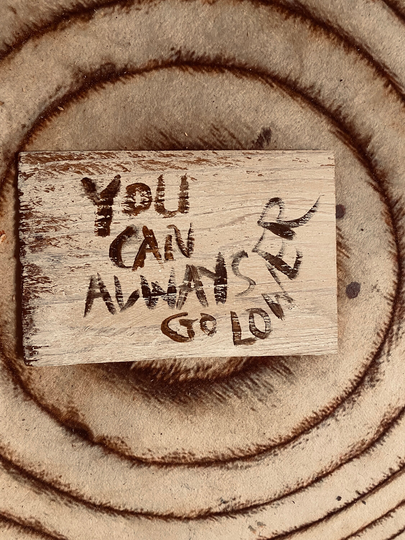 You Can Always Go Lower - 7x5 Free John B Pogue Life Outer Banks Officially Unofficial Fan Art Authentic Cedar Shake Shingle