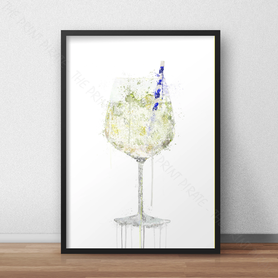 Gin Cocktail Glass Print