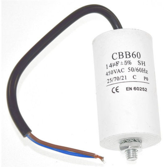 Universal 14UF Capacitor with 14cm Cable Connectors