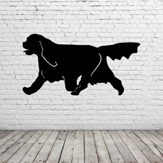 Cavalier King Charles Spaniel Dog Metal Wall Art - Home Decor & Garden
