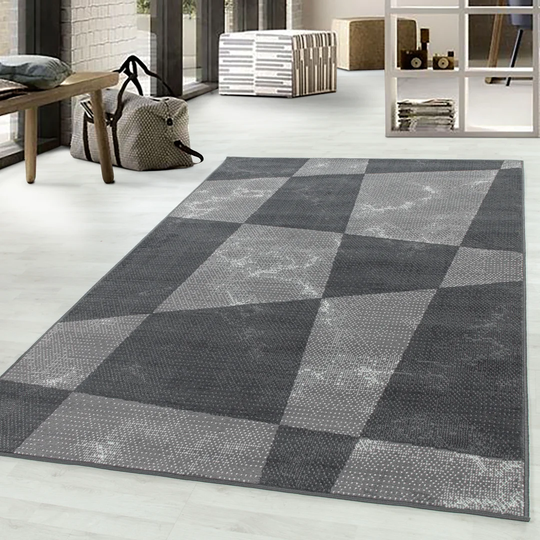 Leavy Flatweave Grey Rug