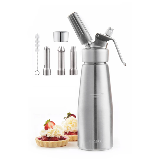 4 Piece Aluminium Whipped Cream Dispenser