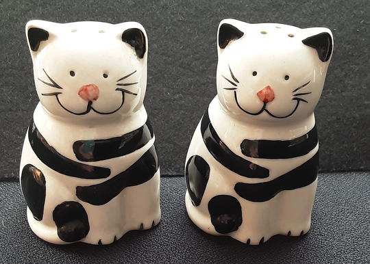 Salt & Pepper Kitty Motif 3