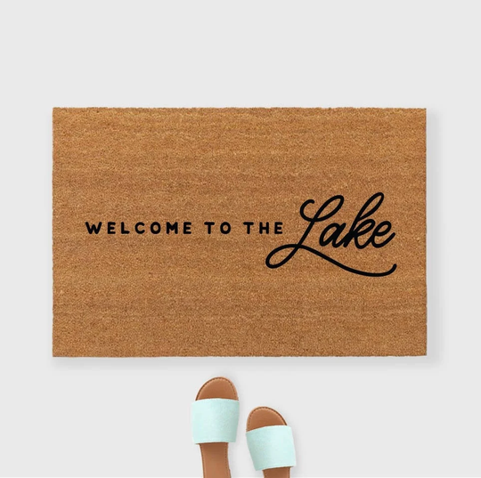 Welcome To The Lake Doormat, Lake House Doormat, Probably At Lake Doormat, Lakehouse Life Doormat Decor