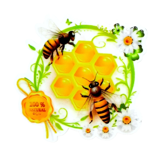 Bee Honeycomb Resin Needle Minder For Cross Stitch D114