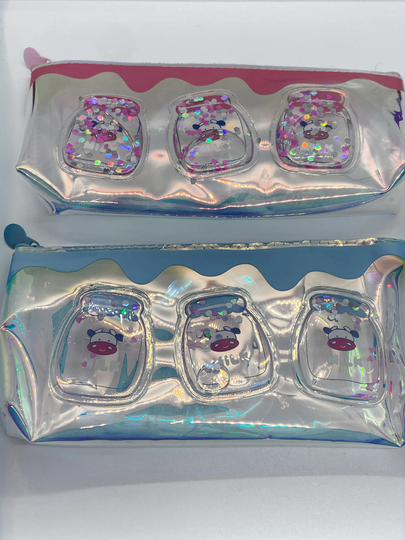 Milk Shaker Pencil Case Iridescent | Stationery Kawaii UK