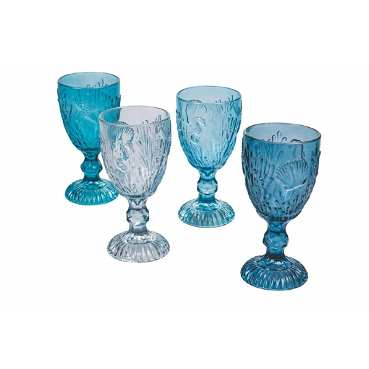 Pantelleria 4 Piece 280ml Glass Goblet Set
