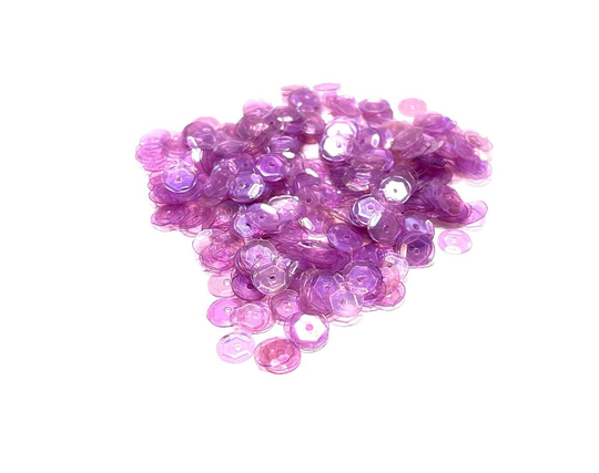 Transparent Iridescent Light Orchid Sequins Multiple Sizes Available