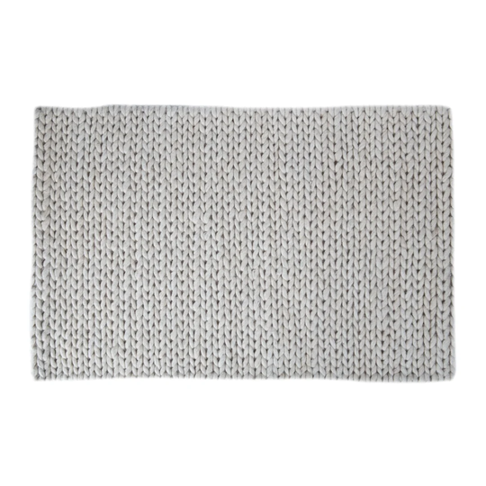 Marta Handwoven Wool Creme Rug