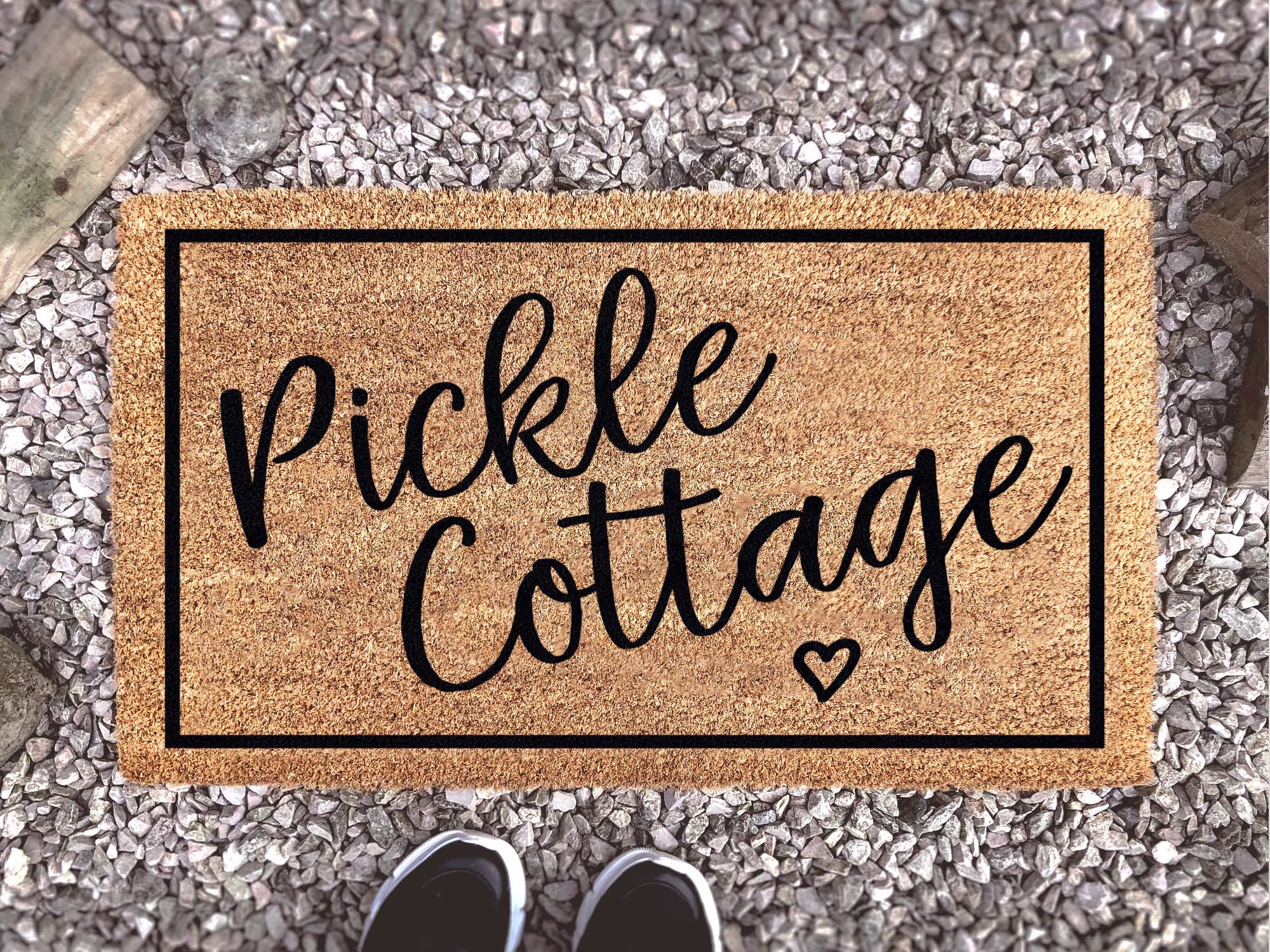 Custom Doormat With House Name - Personalised Welcome Mat Bespoke Housewarming Gift Pickle Cottage Stacey