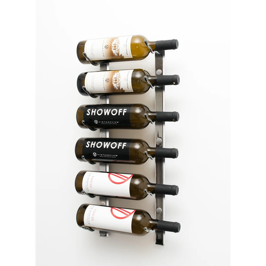 W Series Wall Mounted 6 Bottle Wine Rack