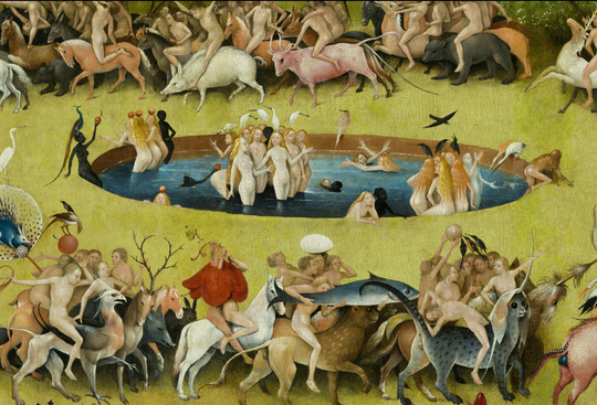The Garden Of Earthly Delights | Detail 12 By Hieronymus Bosch, C.1500 - Postcard
