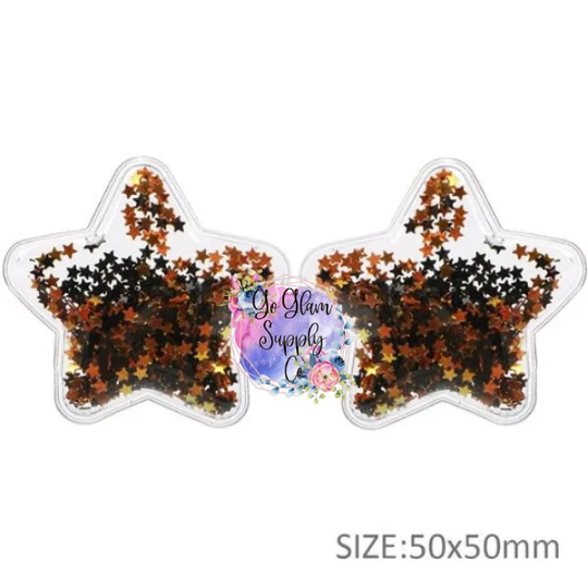 Halloween Black/Orange Star Shaker