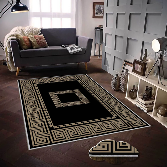 Lizabeth Flatweave Brown/Black Rug