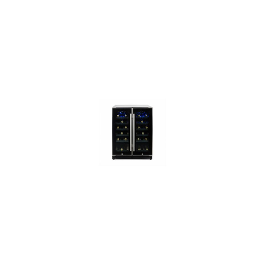 electriQ 36 Bottle Freestanding Under Counter Dual Zone Wine Cooler