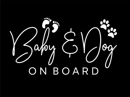 Baby On Board Dog Car Decal Vinyl Bumper Sticker Sticker Shower Gift Mum To Be Gift Decal Puppy
