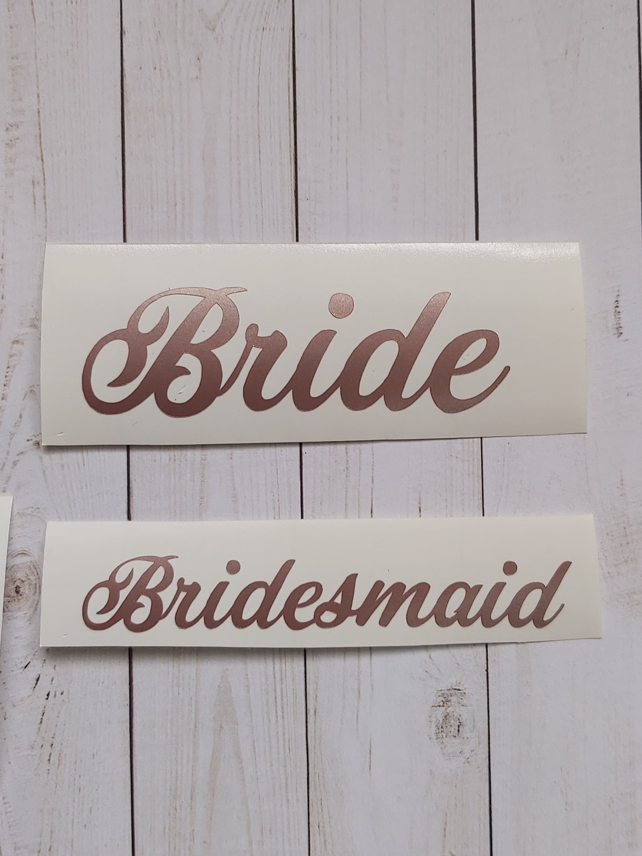 Custom Wedding Decals, Card Box Decal, Wine Glass Bride Bridesmaid To Be Champagne Decal