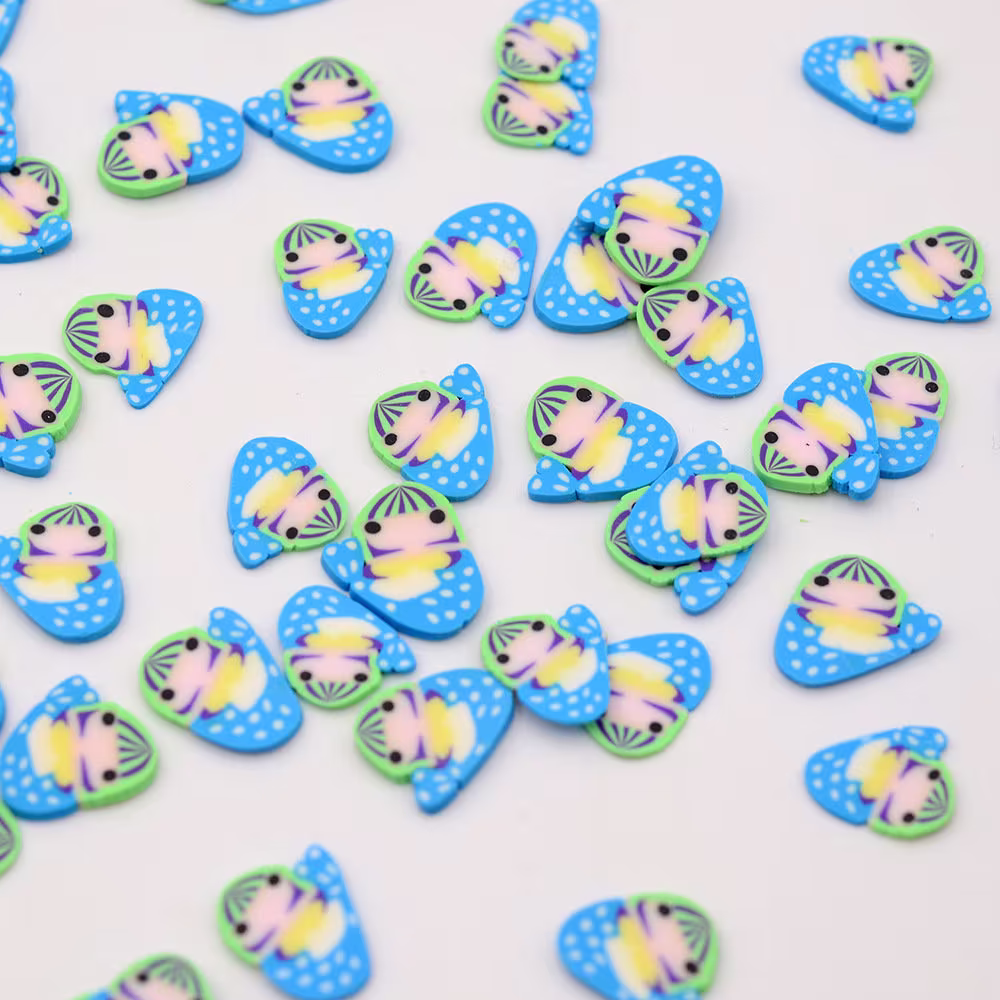 Blue Kawaii Mermaid Polymer Clay Fimo Slices Sprinkles For Diy Crafts Making Slime Filling Nail Decoden Resin Fillers