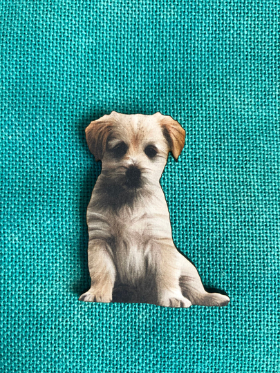 Sweet Puppy Wooden Needle/Cover Minder