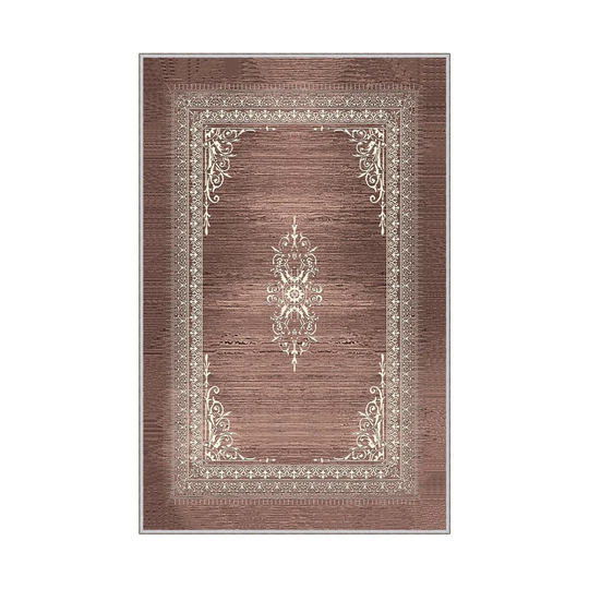 Amoroso Power Loom Brown/White Rug
