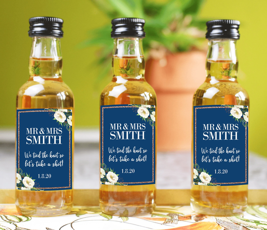 Liquor Bottle Labels - Wedding Favour Stickers Party Favours Personalised Beach