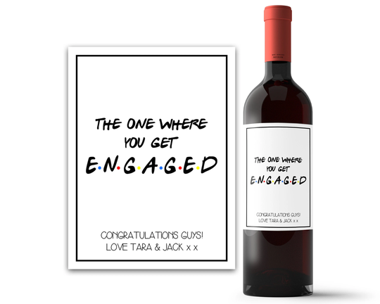 Engagement Gift For Friend Custom Wine Labels - Box Party Decorations Lesbian
