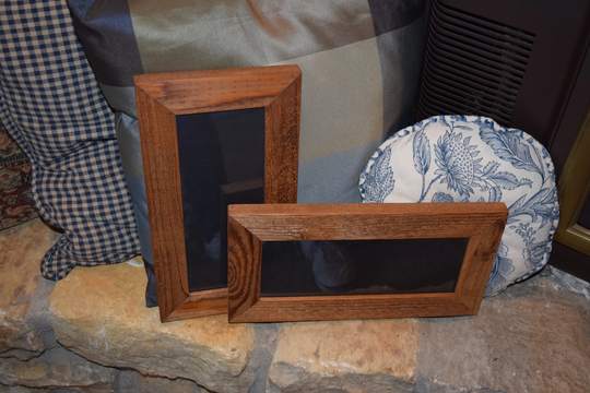 Free Shipping 4x10 Solid Cedar Wood Picture Photo Craft Frame Oak Finish Country Rustic Panoramic Display