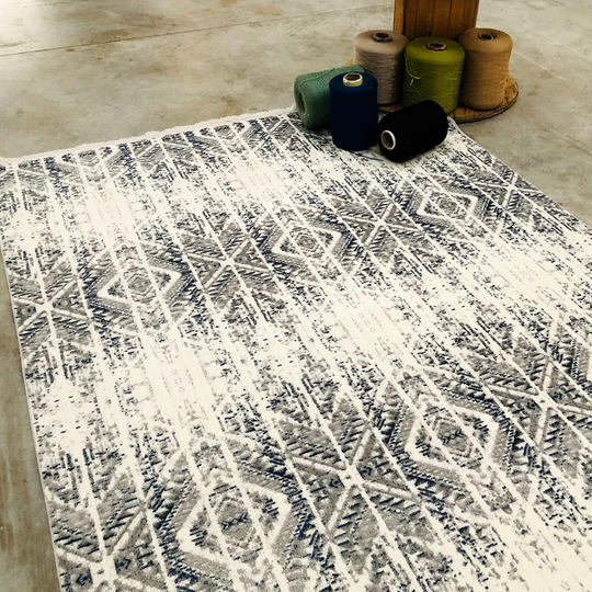 Graceland Flatweave Grey/White Rug