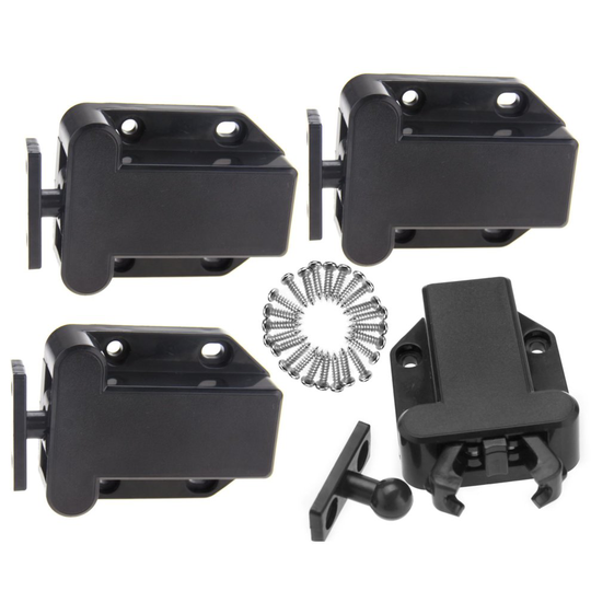 4x Push To Open Drawer Cabinet Catch Touch Latch Release Kitchen Cupboard Doors