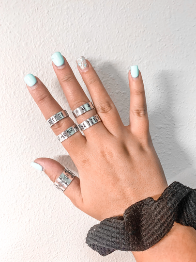 Wild West Ring Collection, Stars, Mama Tried, Horses Mustangs, Buck Up, Thunderbird, Native Rings