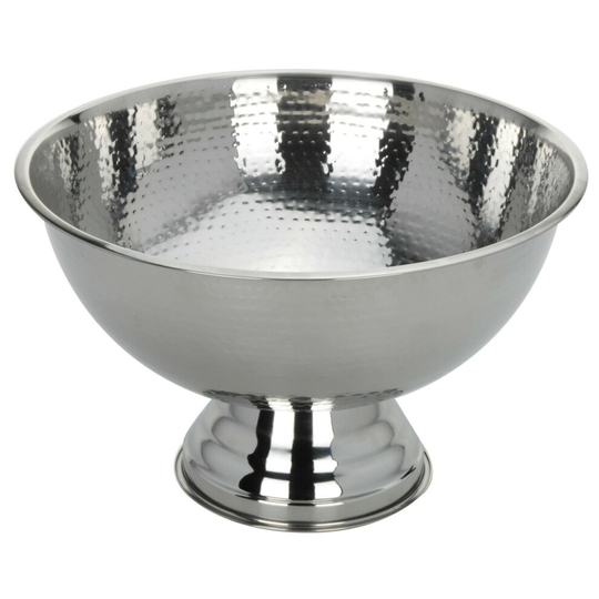 Extra Large Massive Hammered Deep Bowl Large Champagne Bucket Wine Cooler