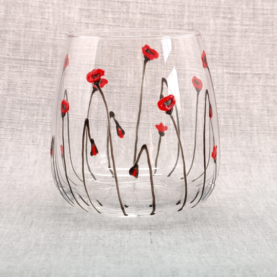 Hand-Painted "Poppy
