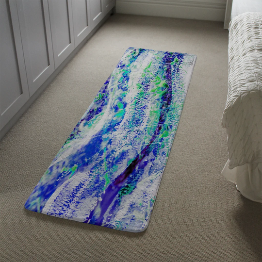 Lavery Wilderness Designer Shaggy Blue/Green/Beige Rug