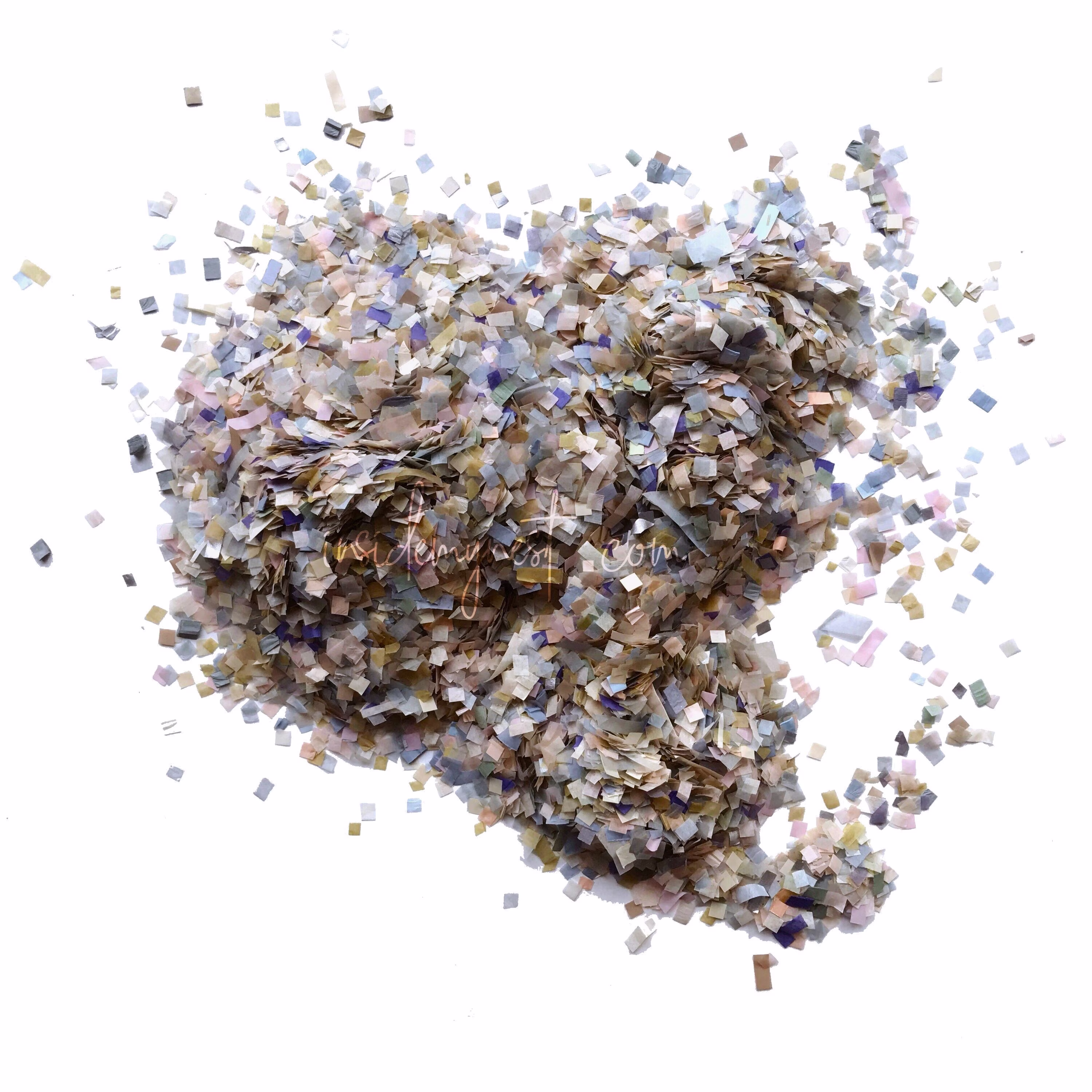 Dusty Blue & Blush Confetti Mix | Biodegradable
