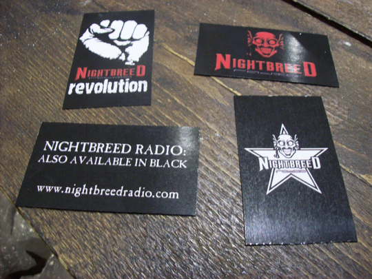 Goth Gothic Oldschoolgoth Alternative Dark Wave Set Of Four "Nightbreed Radio