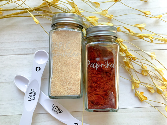 Laser Engraved Spices Jars Set