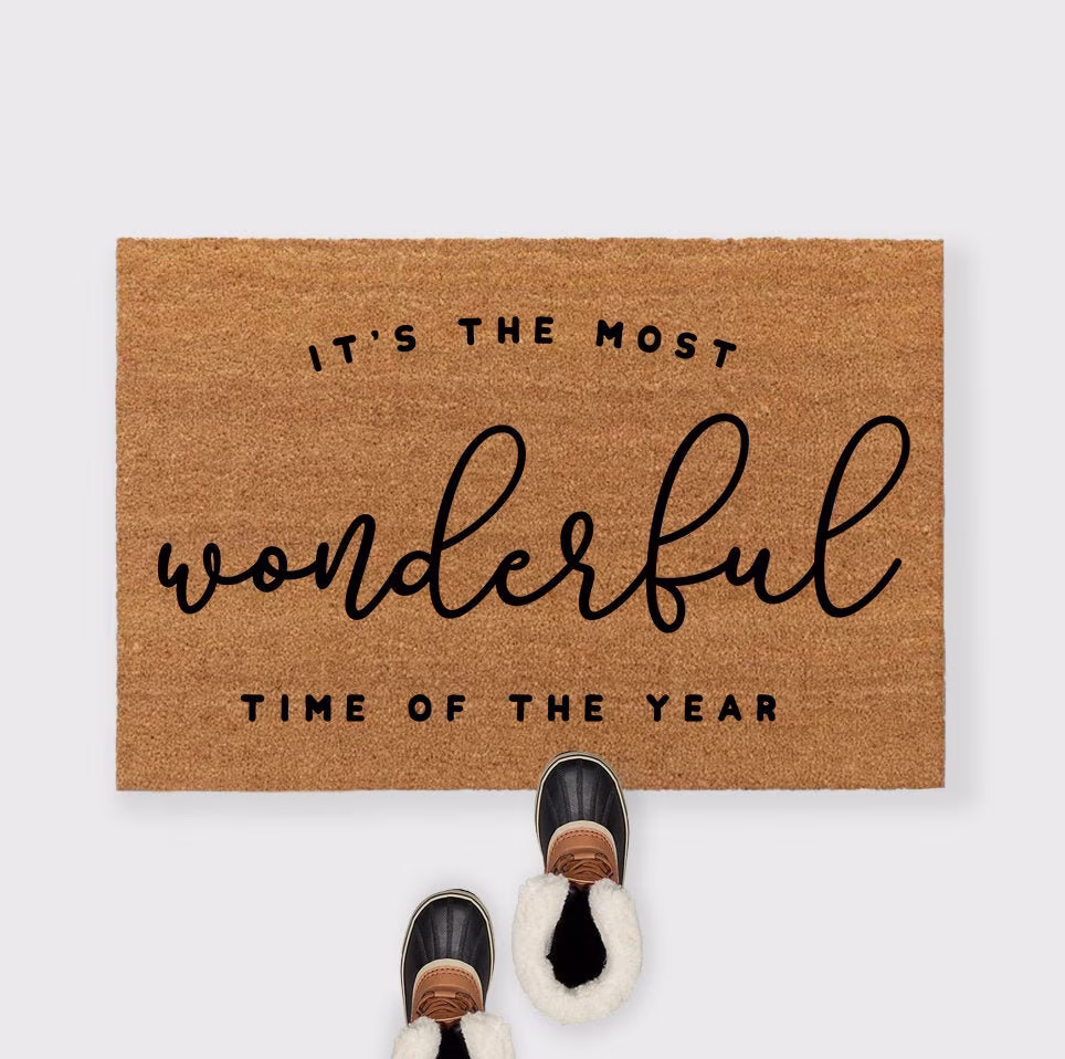 Most Wonderful Time Of The Year-Funny Christmas Doormat-Christmas Doormat -Winter Doormat-Funny Christmas-Christmas Home Decor-Funny Holiday